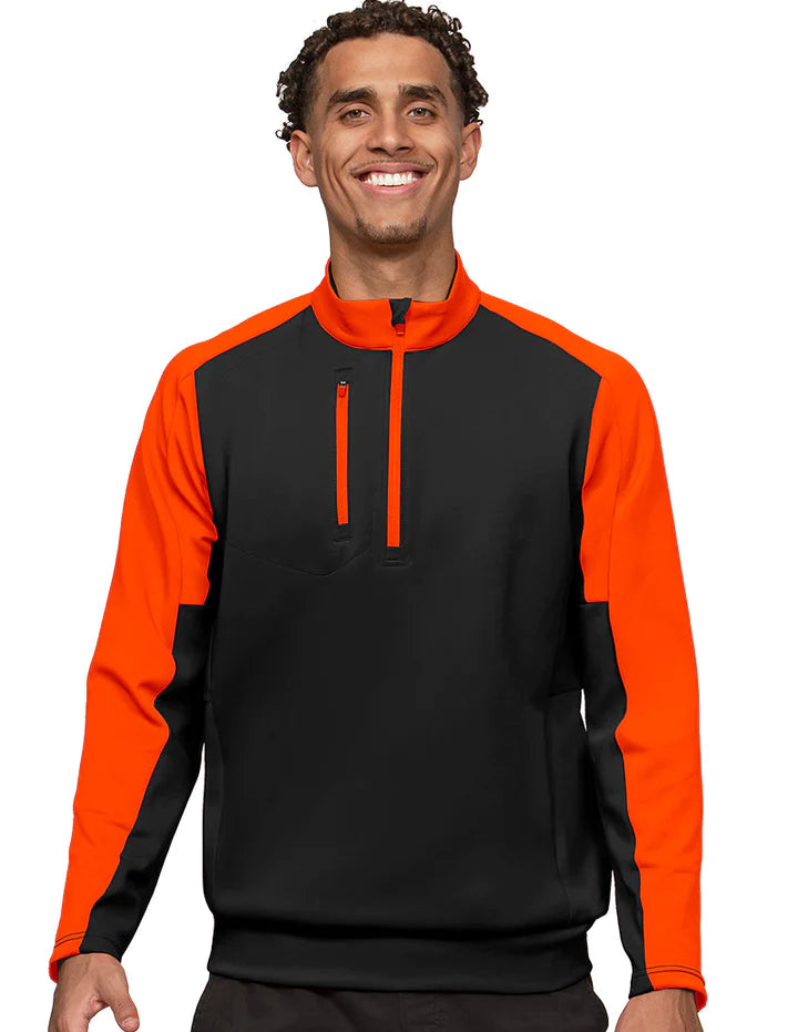 Antigua: Men's Essentials Pullover - Team Black/Mango 104646