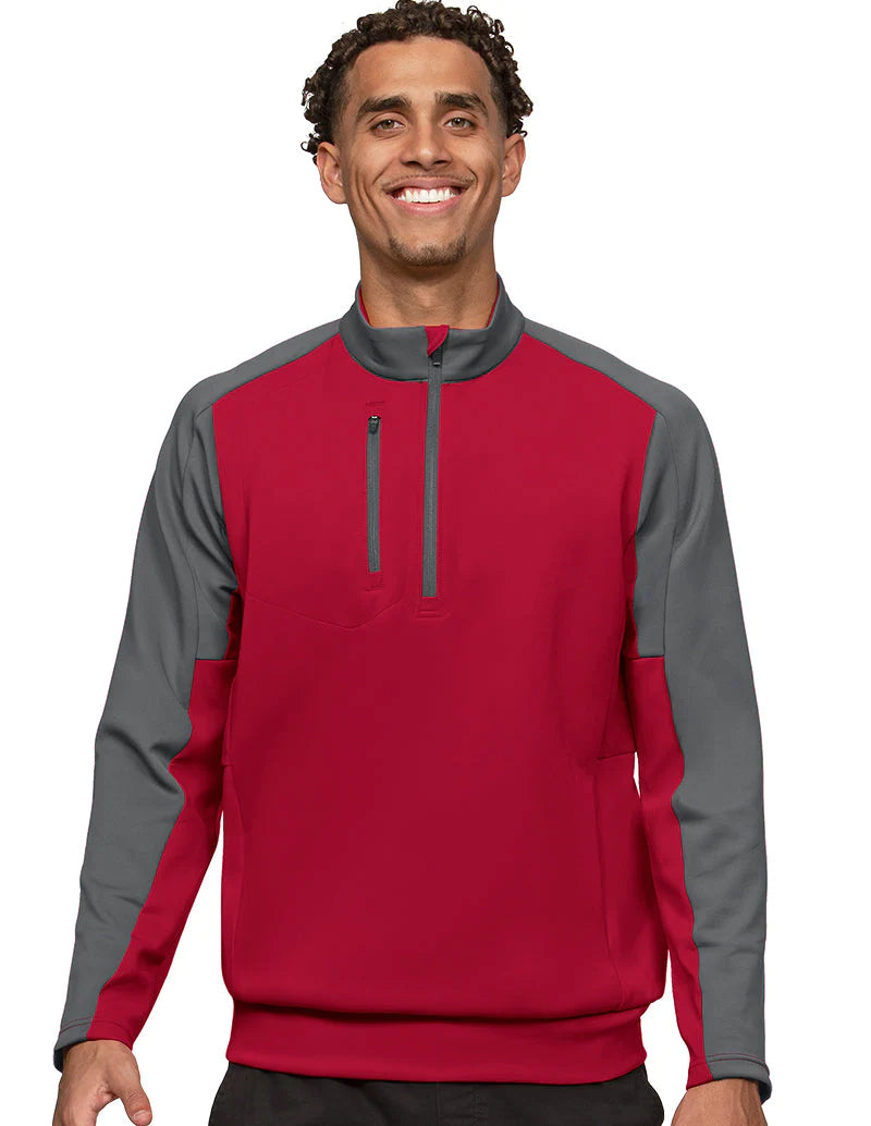 Antigua: Men's Essentials Pullover - Team Cardinal Red/Carbon 104646 Clothing