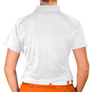 Golf Knickers: Ladies Argyle Paradise Golf Shirt - White/Royal/Orange Clothing