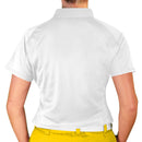 Golf Knickers: Ladies Argyle Paradise Golf Shirt - Yellow/Maroon/White Clothing