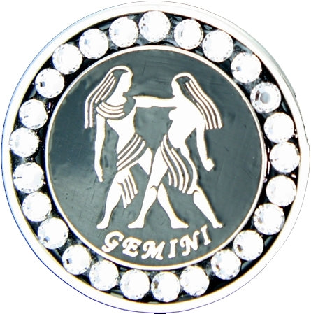 BELLA Swarovski Crystal Ball Marker & Hat Clip - Zodiac Gemini