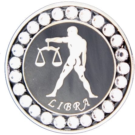BELLA Swarovski Crystal Ball Marker & Hat Clip - Zodiac Libra