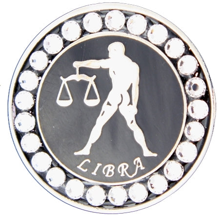 BELLA Swarovski Crystal Ball Marker & Hat Clip - Zodiac Libra