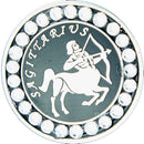 BELLA Swarovski Crystal Ball Marker & Hat Clip - Zodiac Sagittarius
