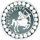 BELLA Swarovski Crystal Ball Marker & Hat Clip - Zodiac Sagittarius