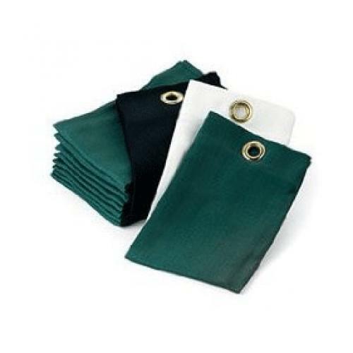 PAR AIDE Center Grommet Tri-Fold Cotton Tee Towels - 12 GREEN