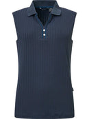 Abacus Sports Wear: Women's Sleeveless Golf Polo - Pebble Shirts & Tops