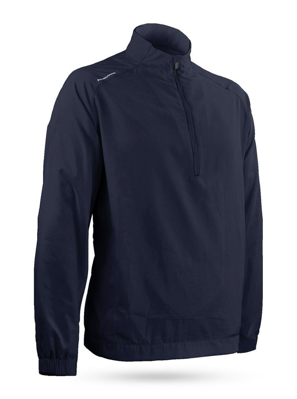 Sun Mountain: Men's Brushed Solo Long-Sleeve -Navy (Large) SALE
