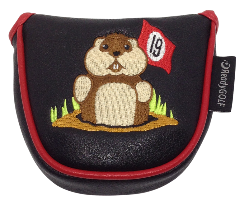 19th Hole Gopher Embroidered Putter Cover by ReadyGOLF - Mallet