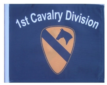 SSP Flags: 11x15 inch Golf Cart Replacement Flag - 1st Cavalry Division