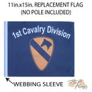 SSP Flags: 11x15 inch Golf Cart Replacement Flag - 1st Cavalry Division