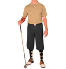 Golf Knickers: Clubhouse Golf Shirt - Khaki Clothing