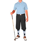 Golf Knickers: Clubhouse Golf Shirt - Light Blue Clothing