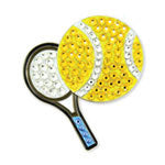 Bonjoc: Ball Marker & Hat Clip - Seema Sparkle Line - Tennis Yellow Ace