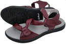 Sandbaggers: Women's Golf Sandals - Grace Burgundy