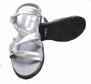 Sandbaggers: Women's Golf Sandals - Grace Silver