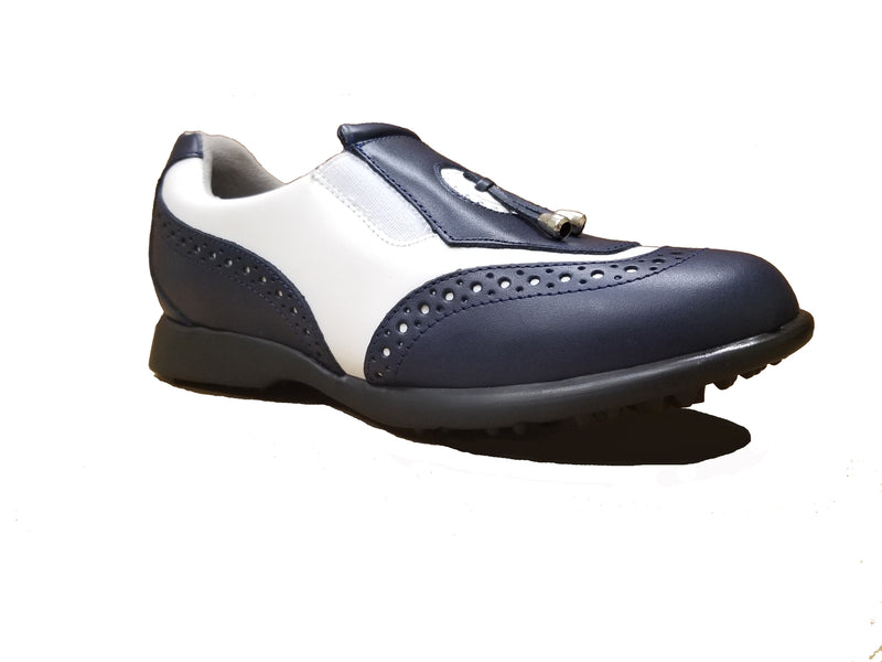Sandbaggers: Women's Golf Shoes - Madison II Navy & White