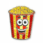Bonjoc: Ball Marker & Hat Clip - Movie Date (Popcorn)