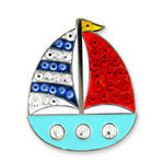 Bonjoc: Ball Marker & Hat Clip - Sail Away