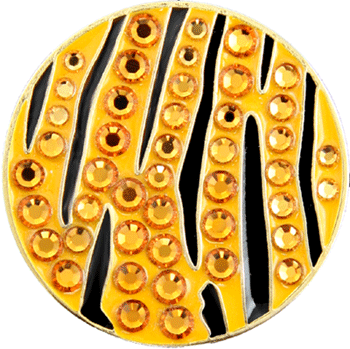 BELLA Swarovski Crystal Ball Marker & Hat Clip - TIGER PRINT
