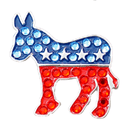 BELLA Swarovski Crystal Ball Marker & Hat Clip - DEMOCRAT