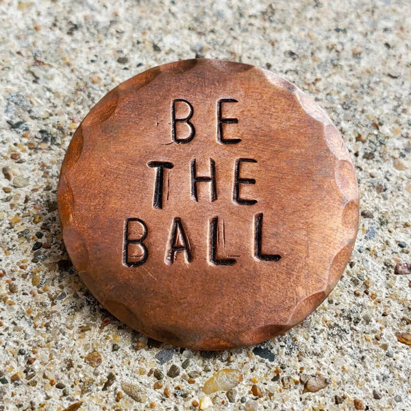 Sunfish: Hand Stamped Copper Ball Marker - Be The Ball