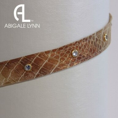 Abigale Lynn Visor Band - Cracked Metallic Snake