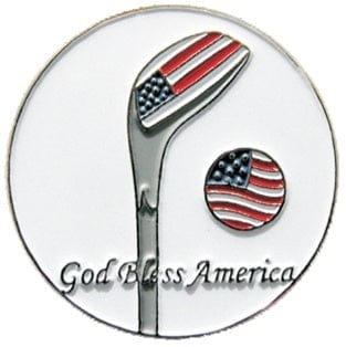 Navika: Ball Marker & Hat Clip - God Bless America