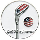 Navika: Ball Marker & Hat Clip - God Bless America
