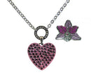 Navika: Allure Magnetic Crystals Ball Marker & Hat Clip - Pink Heart & Orchid