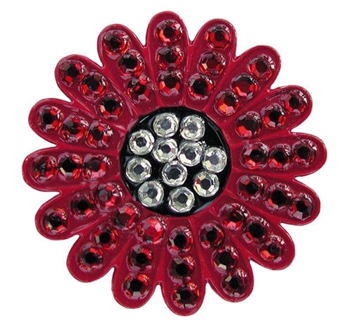 Navika: Swarovski Crystal Ball Marker with Hat Clip - Sunflower (Red)