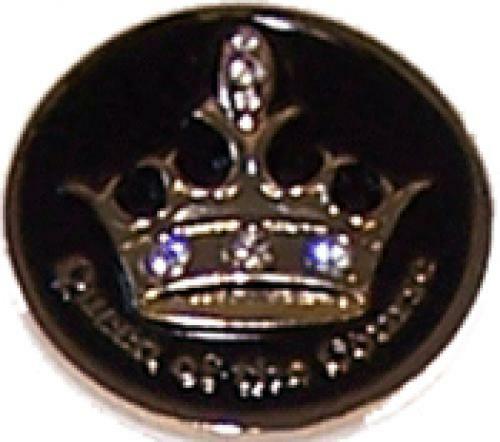 Navika: Swarovski Crystals Ball Marker & Hat Clip - Queen (Black)
