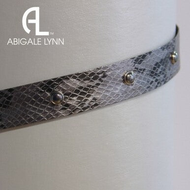 Abigale Lynn Visor Band - Grey Python
