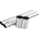 Stainless Steel Double Cigar Tube - Holds 2 Cigars