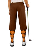 Golf Knickers: Ladies 'Par 3' Microfiber Golf Knickers - Brown Clothing