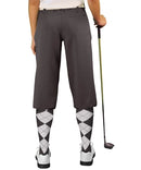 Golf Knickers: Ladies 'Par 3' Microfiber Golf Knickers - Charcoal Clothing
