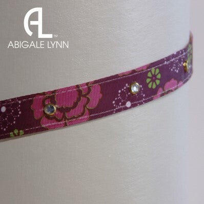 Abigale Lynn Visor Band - Raspberry Floral
