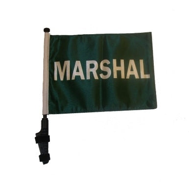 SSP Flags: 11x15 inch Golf Cart Flag with Pole -Marshal