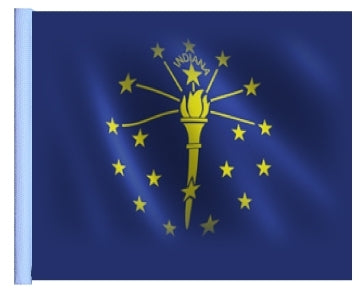 SSP Flags: 11x15 inch Golf Cart Replacement Flag - Indiana