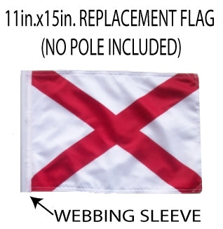 SSP Flags: 11x15 inch Golf Cart Replacement Flag - Alabama