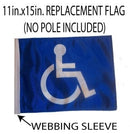 SSP Flags: 11x15 inch Golf Cart Replacement Flag - Handicap