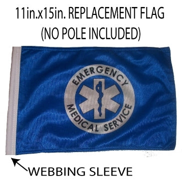 SSP Flags: 11x15 inch Golf Cart Replacement Flag - EMS