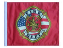 SSP Flags: 11x15 inch Golf Cart Replacement Flag - Fire Dept