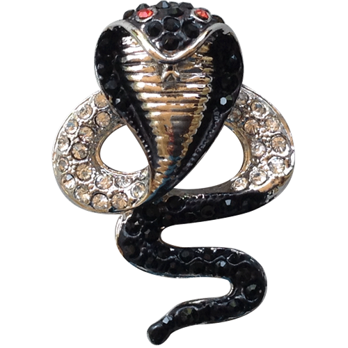 ReadyGolf: 3D Cobra Snake with Crystals Ball Marker & Hat Clip