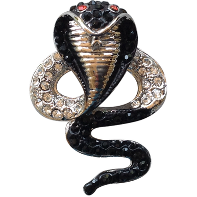 ReadyGolf: 3D Cobra Snake with Crystals Ball Marker & Hat Clip