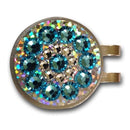 Blingo Ball Markers: Light Blue on Silver Glitter