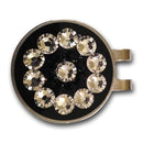 Blingo Ball Markers: Crystal on Black