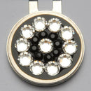 Blingo Ball Markers: Crystal on Black