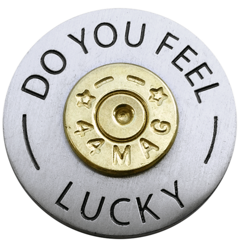 ReadyGolf: Do You Feel Lucky 44 Magnum Ball Marker & Hat Clip