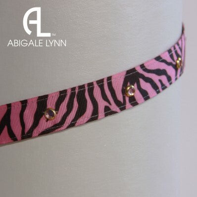 Abigale Lynn Visor Band - Pink Zebra